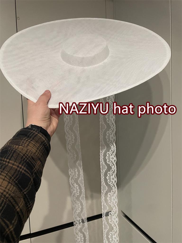 202508-bbao Ins Chic Faux Linen Diy Vintage Style Bride Solid Classic Sun Hat Women Leisure Cap