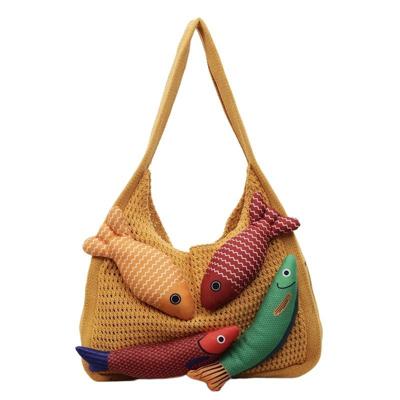 Cotton Large Capacity Tote Bag For Women With Open Top And Inner Card Pocket For Daily Use