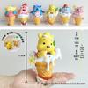6 Flavor Ice Cream Cones: COS Series Hand-Painted Figuries Featuring Pikachu, Bulbasaur & Psyduck