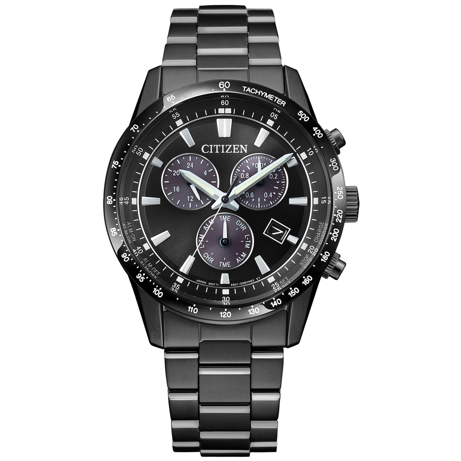 

Citizen Chronograph Date Solar BL5615-56E Men s Watch, Waterproof, Light-Powered Eco-Drive, Display, Analog, Business, Black,