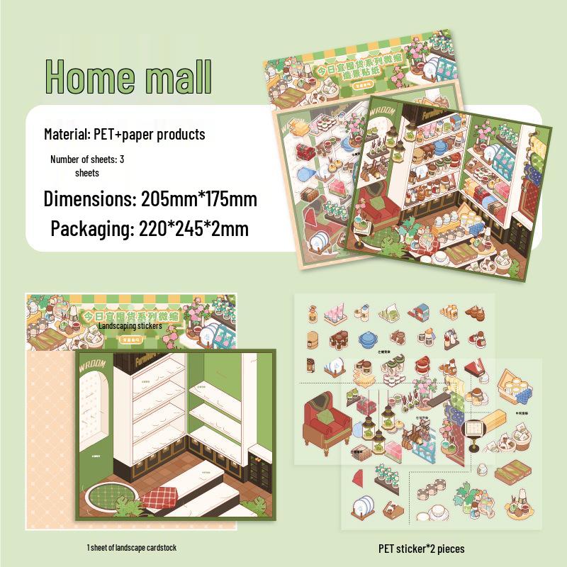 

3D Miniature Scenery Stickers: Perfect for Children s Journals, Quiet Books, and Storage Scenes