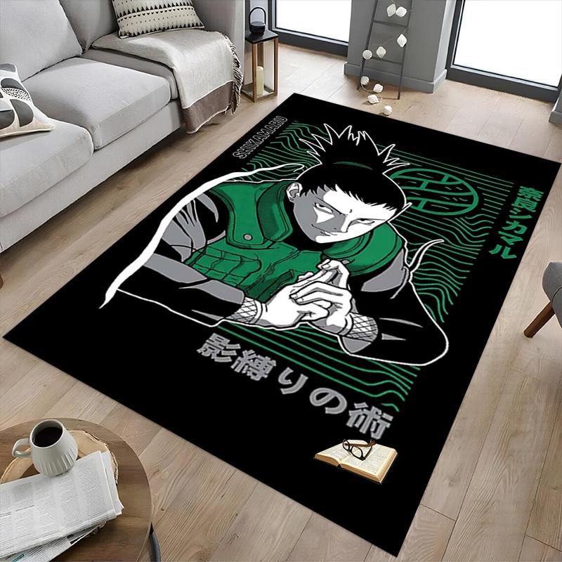 1pc Shikamaru Shadow Binding Technique Home Office, Durable Polyester Floor Mat with Easy, Office Decor, Urban Style, Nonslip Backing