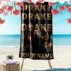 Name Custom Drake Print Beach Towel, Large Soft Quick Dry Towel for Beach Camping Swimming