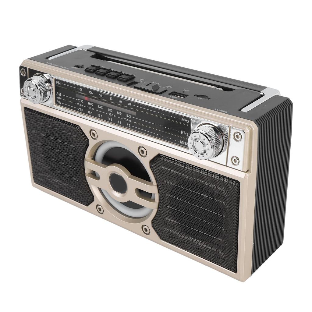 Portable Radio   Speaker Multifunctional Rechargeable Multi Band FM AM SW Radio for Travel   Play Time