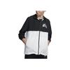 Air Jordan Alphabet Logo Print Colorblock Basketball Hooded Jacket Men Jacket Black White CK2218-010