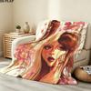 Melanie Martinez Print Flannel Blanket, High quality Comfortable for All Seasons, Home Decor, Warmth and Comfort, Perfect for Christmas Gifts