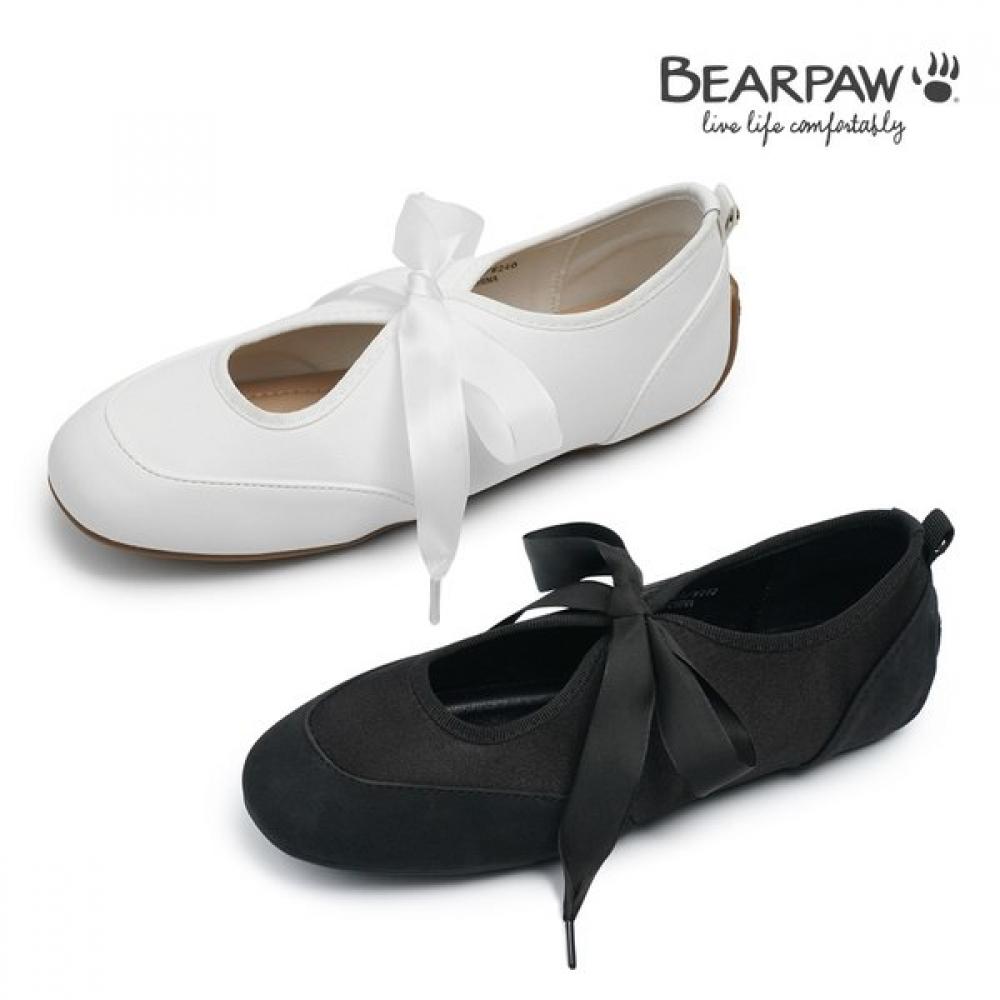

BearpaW Flat Ribbon Shoes 2 Types K2965ra W blacks/235