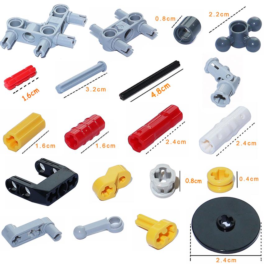 MOC Bricks Gear Axle Series Gear Rotating Platform Gear Rack Differential Power-driven Mechanical Technical Part Building Blocks