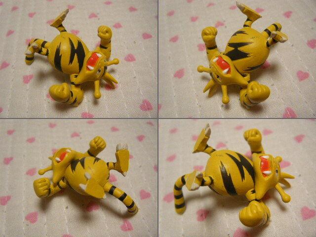 TAKARA TOMY 3D Pokemon Encyclopedia Pocket Monsters 03 Figures Early Production D&P (3 Figures) [Elekid, Electabuzz, Electivire] @