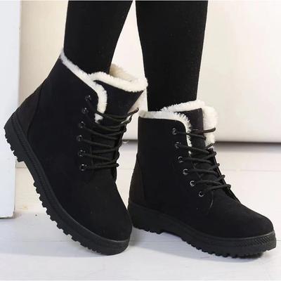 Fashion Women Boots Korean Style Women Boots for Winter 2024 Snow Boots Ankle Winter Shoes Women Fur Botas Mujer Low Heels Short Boot