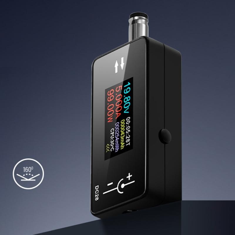 Compactly Volts Amp Meter Voltages Tester For Accurate Battery Monitoring Safe Device Operate In Automotive DIY Project