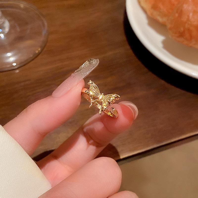 European and American Ins Style Open Ring Women's High-end Pearl Index Finger Ring Niche Design Hand Jewelry Wholesale