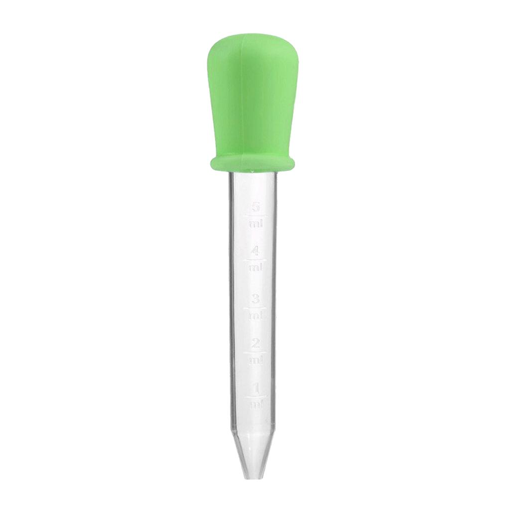 5ml Silicone Pipette Liquid Food Dropper Plastic Baby Feeding Medicine Dropper Spoon Burette