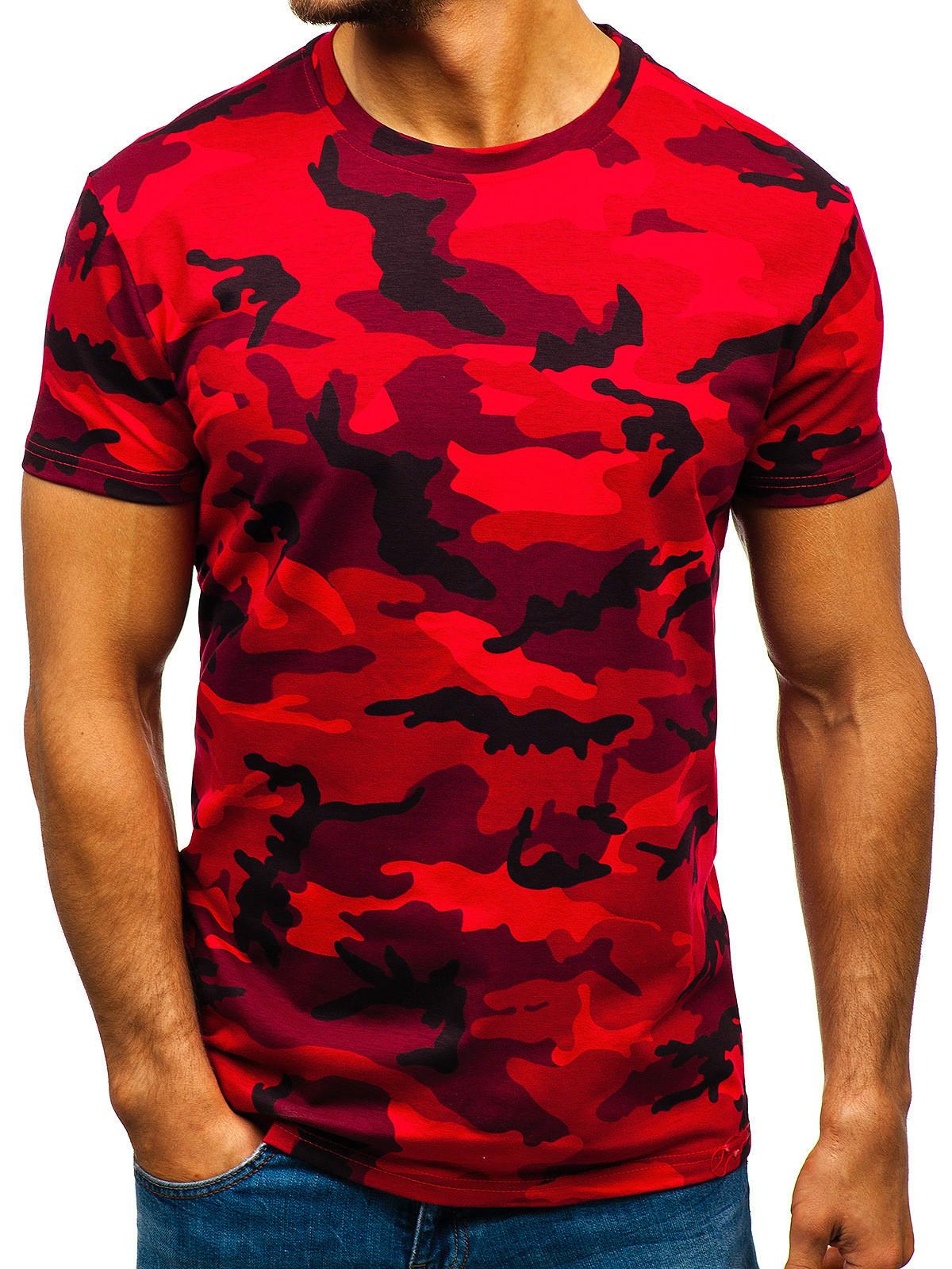 Wengy 2 Zomermode Camouflage T-shirt Heren Casual O-hals Katoenen Streetwear T-shirt Heren Gym Korte Mouw T-shirt Tops M