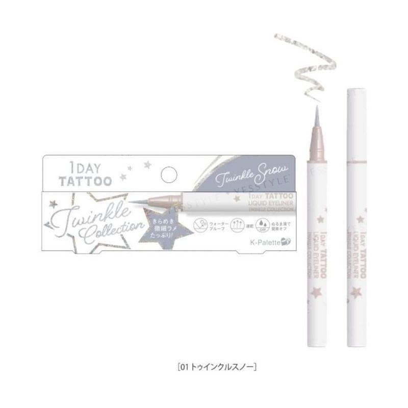 K-Palette - 1 Day Tattoo Liquid Eyeliner Twinkle Collection