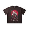 260 GSM Double Yarn 32 Count 100% Cotton Demon Slayer V48 Uzui Print Unisex Heavy Cotton T Shirt