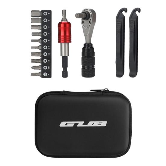 

1 комплект инструментов для ремонта велосипеда с насадками для ключей с храповым механизмом, чехол для хранения рычага для шин, горный велосипед, горный велосипед, ключ с храповым механизмом, инструменты для обслуживания велосипеда