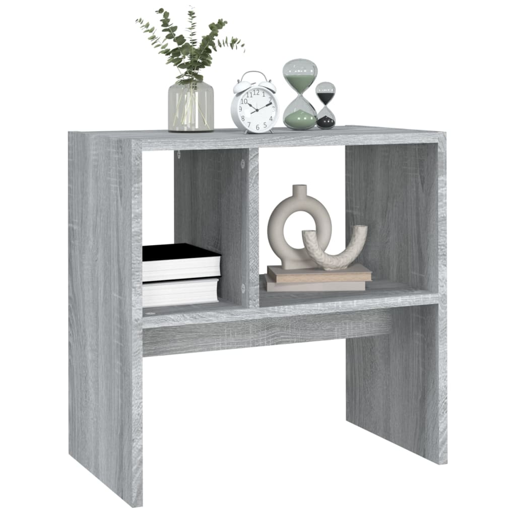 Side Table Gray Sonoma 50x30x50 Cm Particleboard