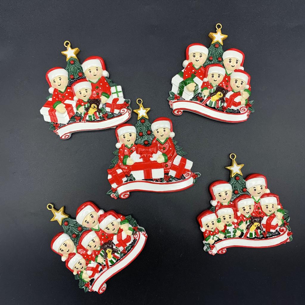 Adorable Five Pointed Star Christmas Ornament Featuring Cute Bear And Snowman For Festive Decor