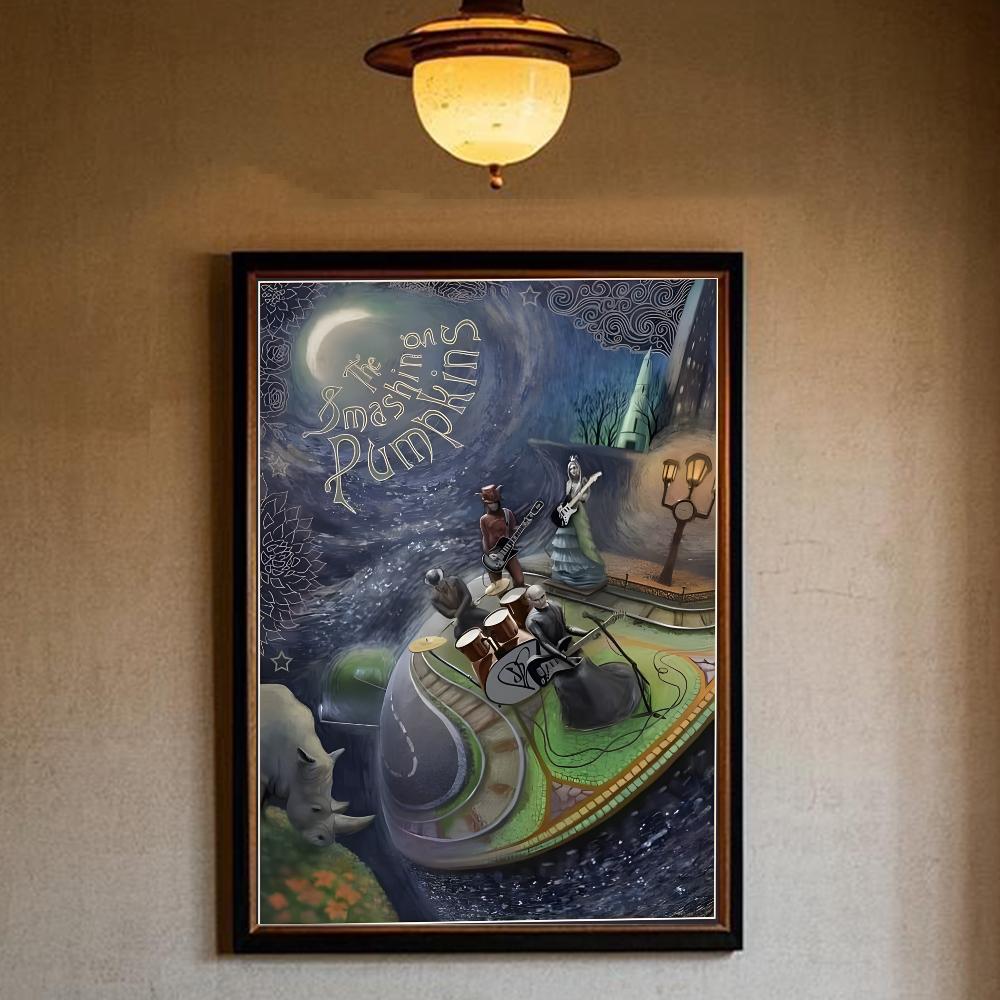 

Плакат группы The Smashing Pumpkins HD арт липкий на стену водонепроницаемый дом гостиная спальня бар эстетичное украшение 21cm×30cm NoFrame