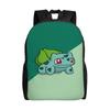 Bulbasaur Simple Manga Backpack Workout Backpacks Youth Design Durable School Bags Streetwear Rucksack