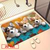 3D Visual Manhole Cover Cat Doormat for Entryway, Perfect for Holiday Dining and Home Decor, Indoor/outdoor Party Decoration, 2D Flat