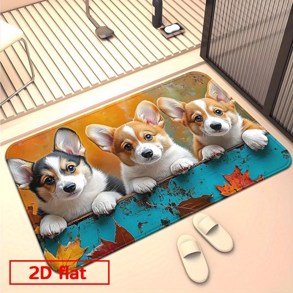 3D Visual Manhole Cover Cat Doormat for Entryway, Perfect for Holiday Dining and Home Decor, Indoor/outdoor Party Decoration, 2D Flat