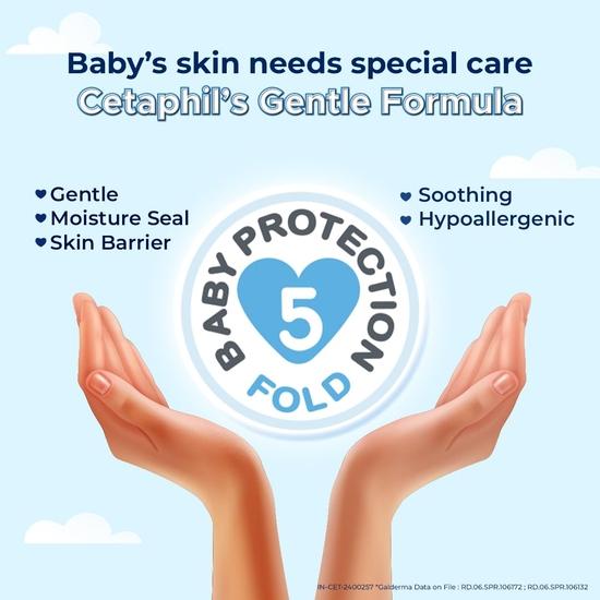 Cetaphil Baby Waschlotion & Shampoo mit Bio-Calendula (400ml)