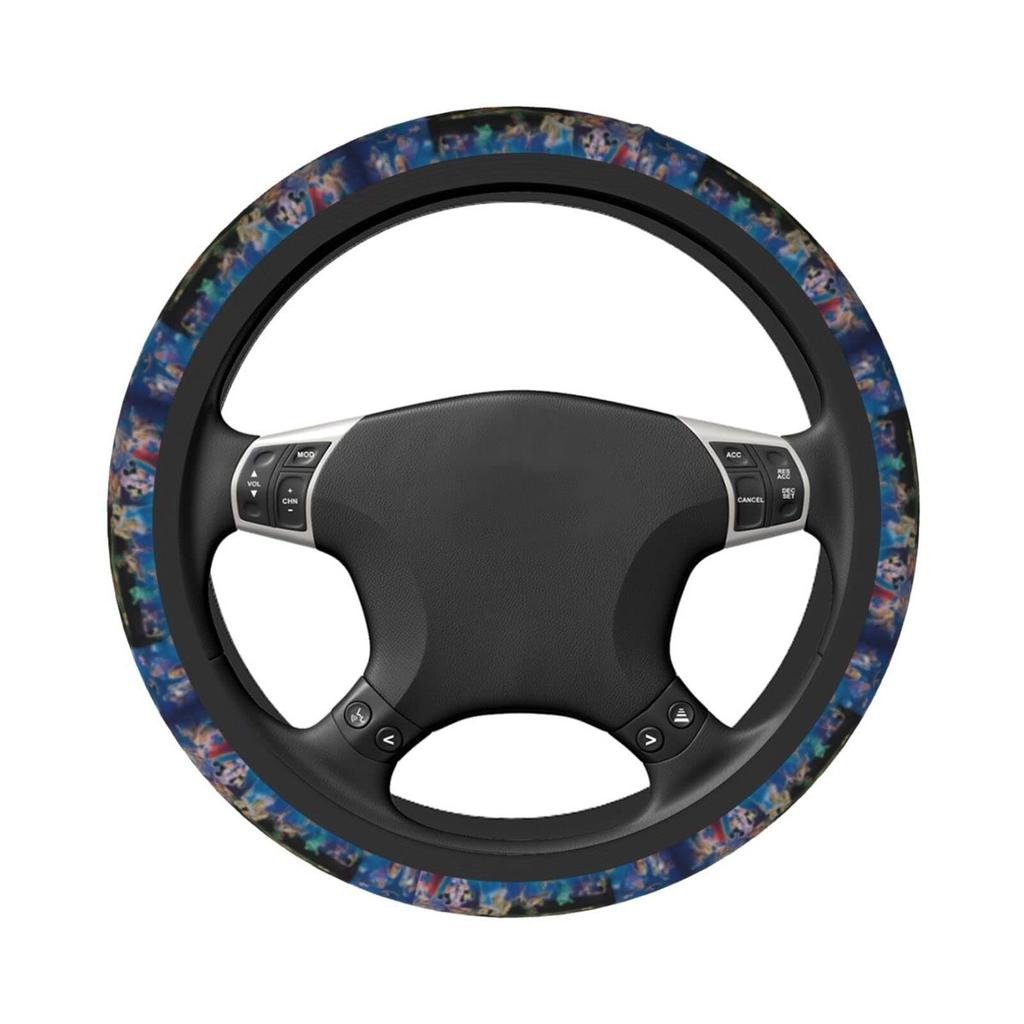 DIZZY Car Steering Wheel Cover for Kei and Standard Comfortable To the Interior 38cm Cars, Stylish, Non-Slip, Stain-Resistant, Touch, Accessory, Item,