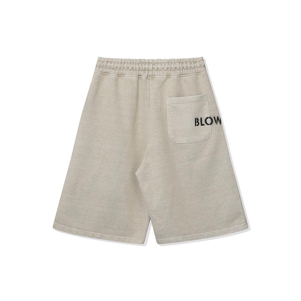 BLOW 830G Heavy Pigment Half Pants_Beige