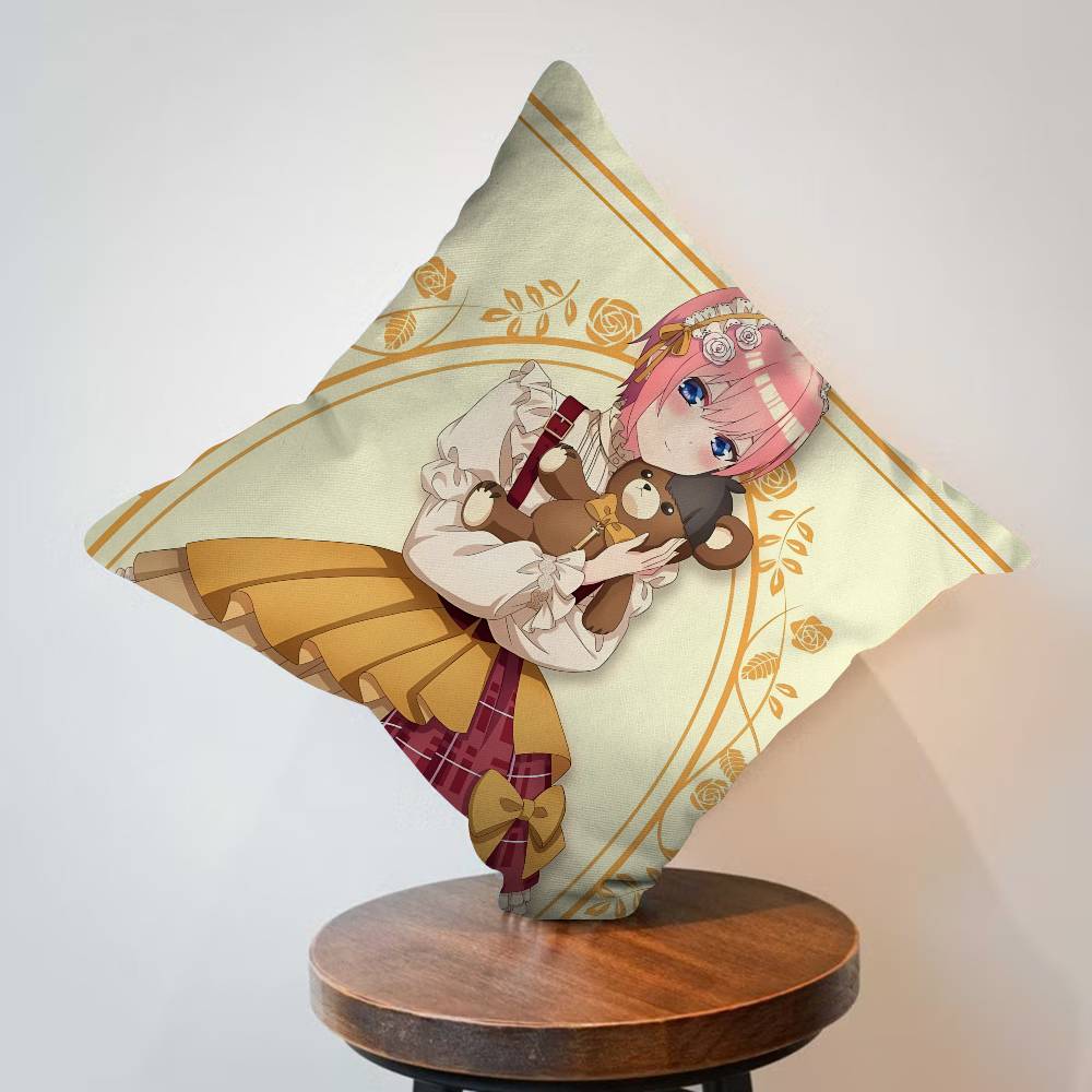 Anime The Quintessential Quintuplets Personalized Picture Text Home Decorative Pillows Household Gifts Xcm