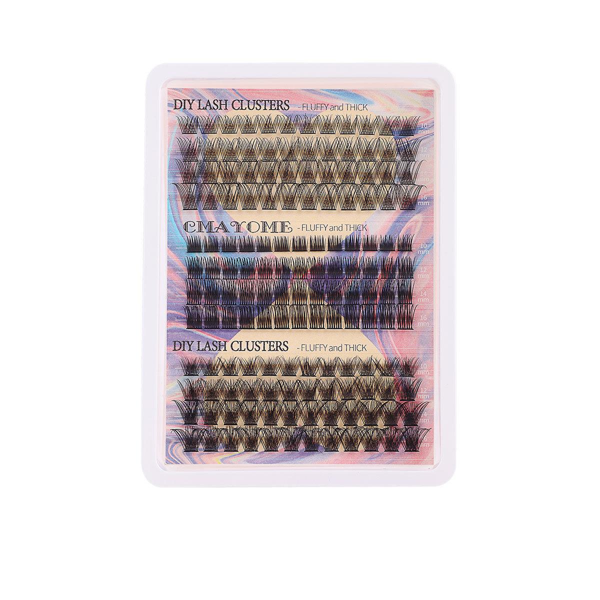 

148 Пучков Смешивай и Сочетай Набор Густых Накладных Ресниц C-Song Натуральный Завиток DIY Сегментированные Ресницы