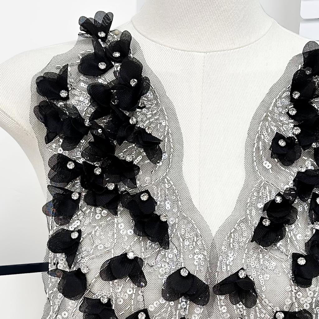 Heavy Industry Nail Drill Three-Dimensional Flower Cloth Sticker Versatile Wedding Dress Accessories Lace Diy Accessories