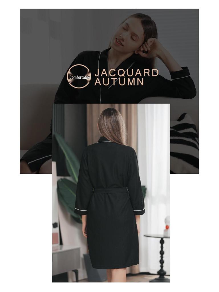 2025 Four Seasons Waffle-Style Couple Bathrobe – European & American Design