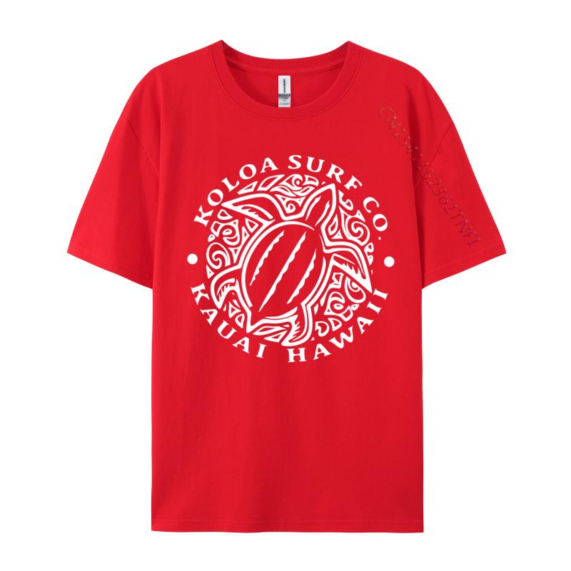 Koloa Surf Hawaiian Honu Turtle Lightweight Camisasimple Style Tops Tees New Arrival Crew Neck Cotton Tshirts Unisex T Shirt