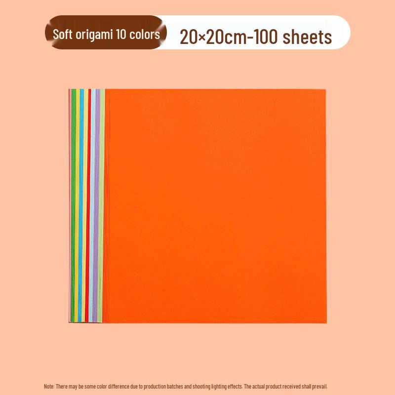 Origami Colored Paper Set for Kids and Students: Handmade Craft, Cutting, and Card Making Materials