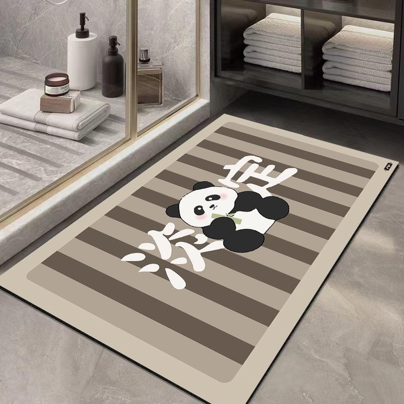 

Коврик из диатомита устойчив к загрязнению туалетной двери, простой воздухопоглощающий коврик для домашнего туалета, быстросохнущий, простой в уходе, нескользящий коврик 40 * 60cm