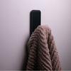 3D Printed Wall Hook, Black Single Hook for Hanging Keys, Coats, Bags and Towels, Home Organization