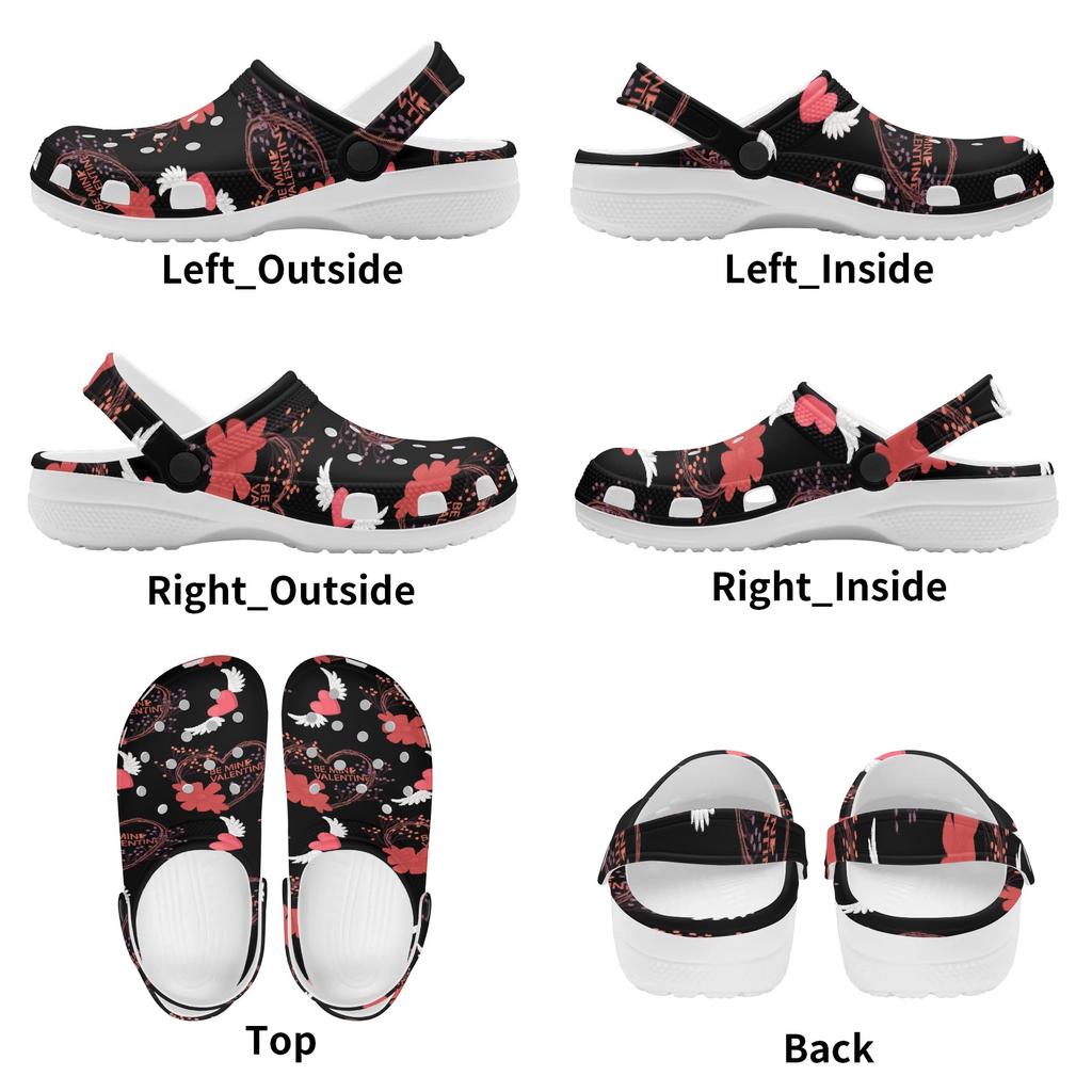 Cute Printed EVA Clogs Women Men Easy Clean Lightweight Slip On Casual Shoes Soft Sole Summer Sandals Daily Comfort Wear