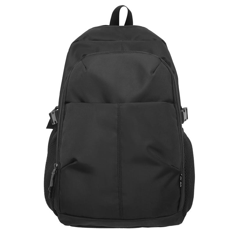 Men's Outdoor Backpack Solid Color Women Large Capacity Backpack Student School Bag