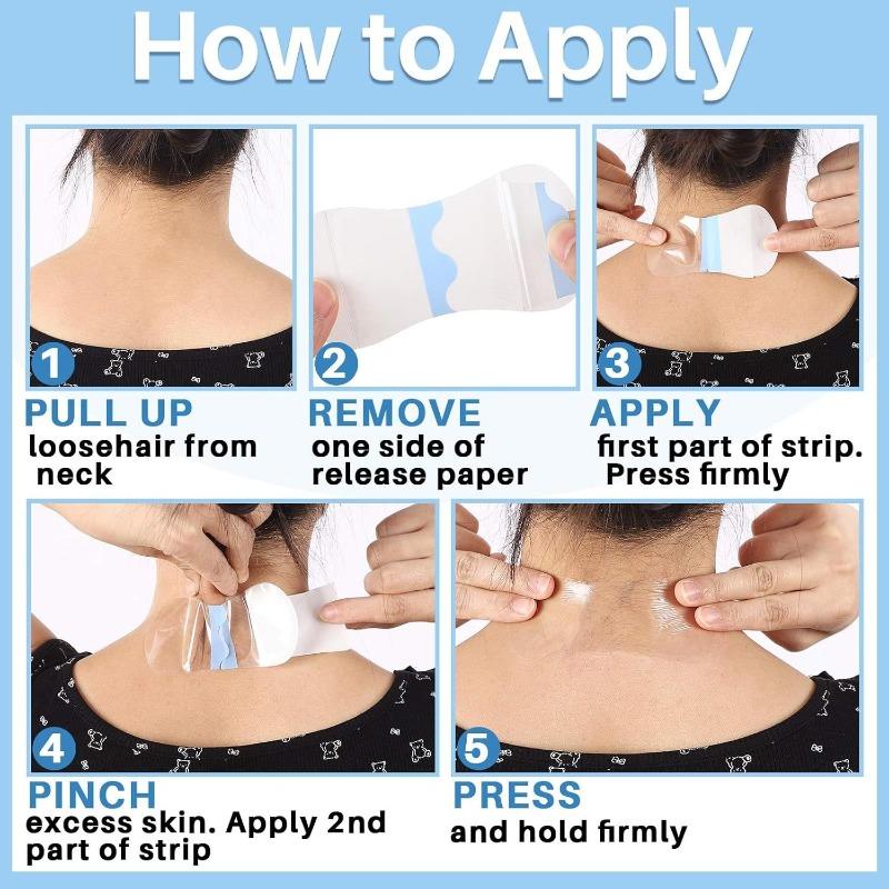 10PCS neck lift sticker invisible does not hurt the skin PU film waterproof and breathable neck lift sticker neck pattern sticker spot