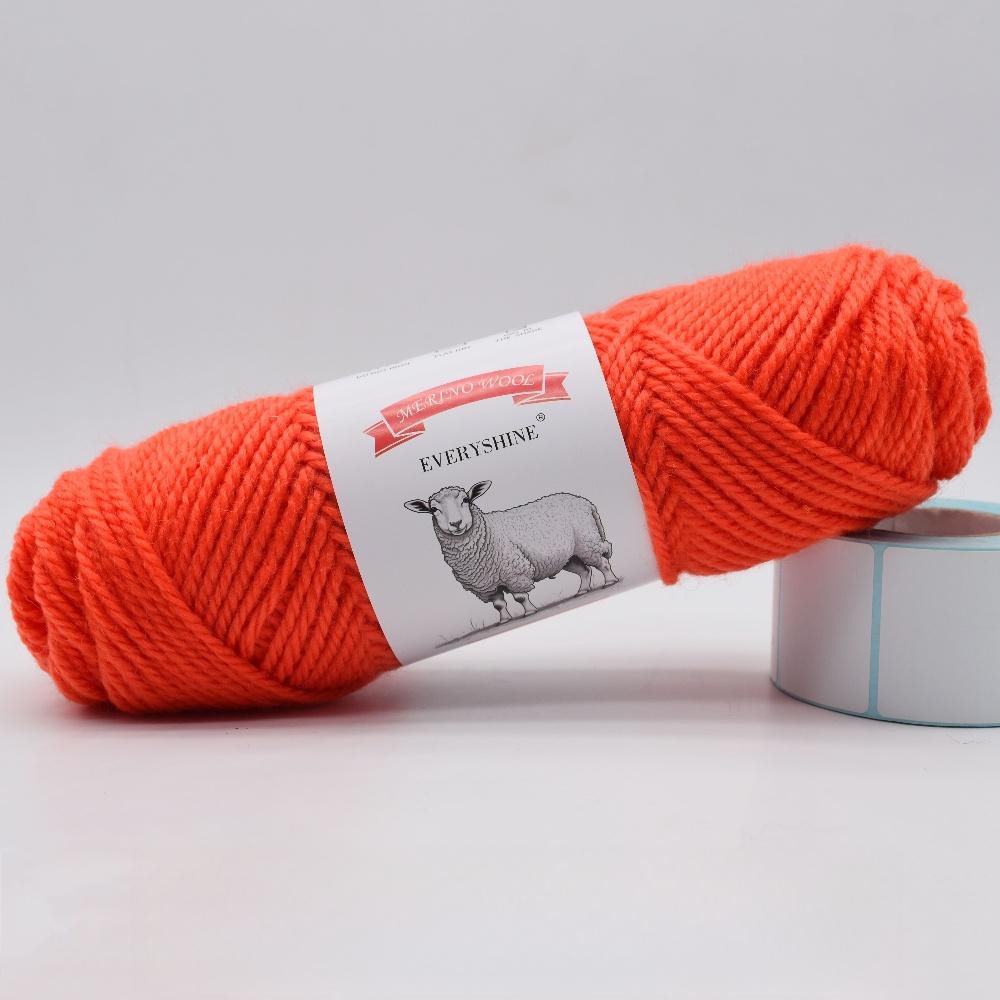 3 balenia hrubej priadze z merino vlny (100g/3.53oz Na klbko) – 110m/120yd Viacfarebná mäkká pletacia a háčkovacia priadza na DIY remeslá Teplé ručne vyrobené potreby