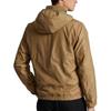 Polo Ralph Lauren Solid Color Logo Embroidered Hooded Zip-Up Long Sleeve Jacket Men jackets Khaki 710914503-003
