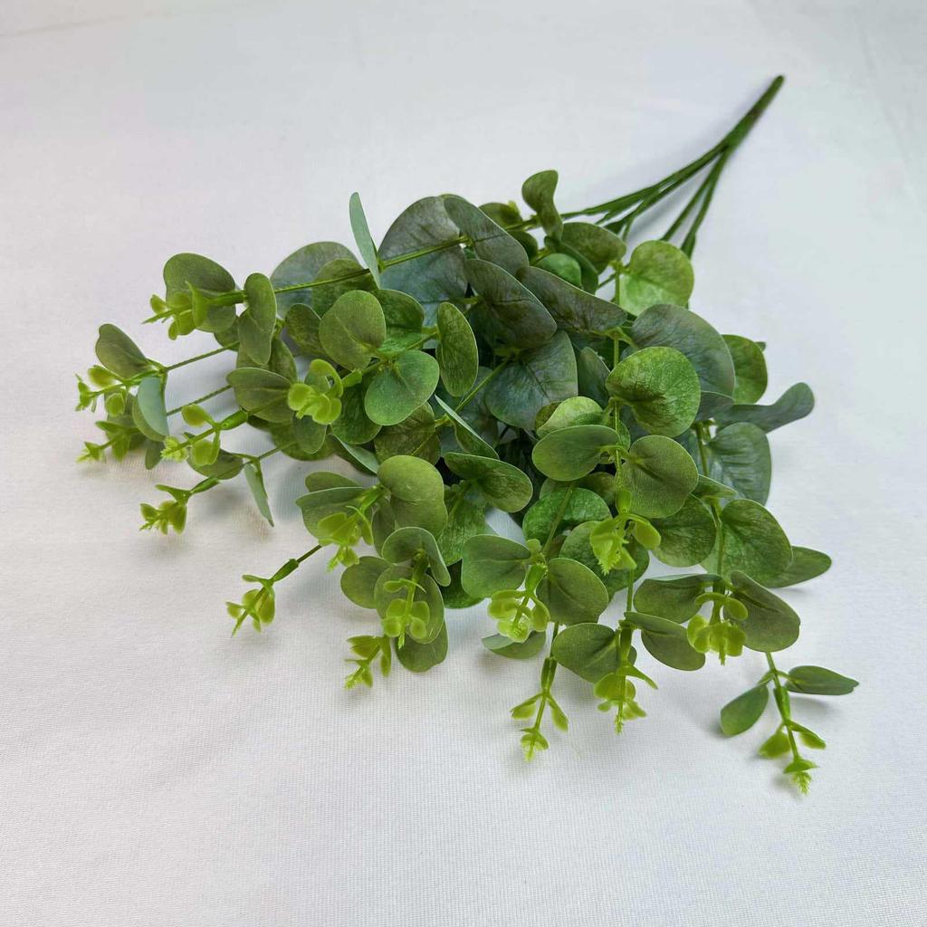 Eucalyptus Green 16-Fork Simulation Plant for Wedding & Outdoor Landscaping