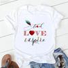 Hot Selling Women's Top Hot Selling Love Personality Pattern Printed Short-sleeved T-shirt Women Summer polyester fabric