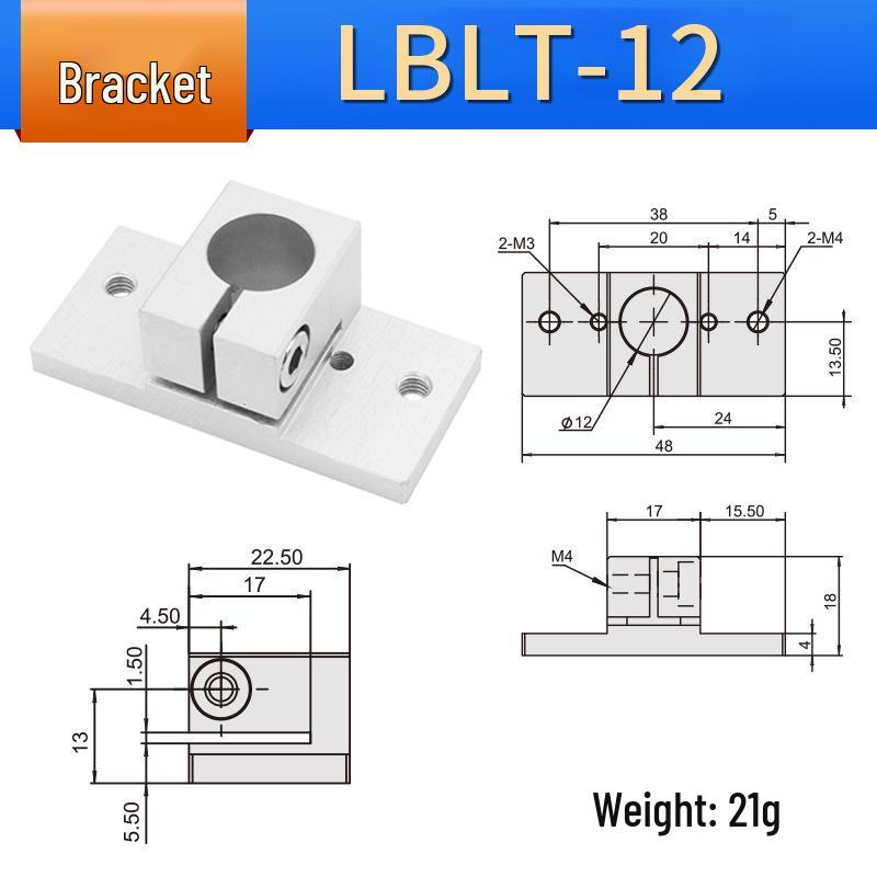 Rotary Bracket Cylinder Fastener LBLT2-20 Steel Pipe Clamp Connector SMBU