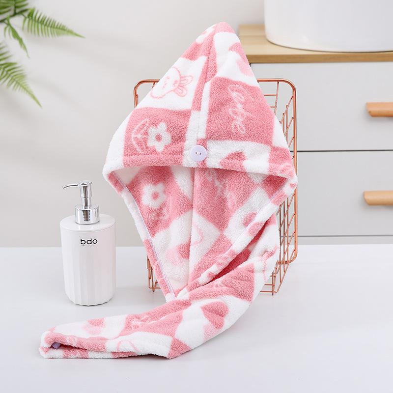 Dry Hair Cap, Super Water Absorption, Quick Drying, Enlarged and Lengthened Hair Wiping, One-piece Long Hair Bath Towel, Women's Bag Head Towel