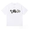 DRIPX Kurzarm Baumwoll-T-Shirt Rundhals Aufdruck Sommer Europa Amerika Trend Oberteil Tee