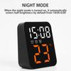 LED Digital Alarm Clock Electronic Digital Alarm Clock Screen Desktop Clock For Home Office Backlight Temperature Display