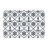 Zerbino Vintage Bussola Nautica Tappetino Antiscivolo Ancora del Capitano Barca Bagno Cucina Balcone Tappeto Tappeto 40*60cm Pedata Ingresso